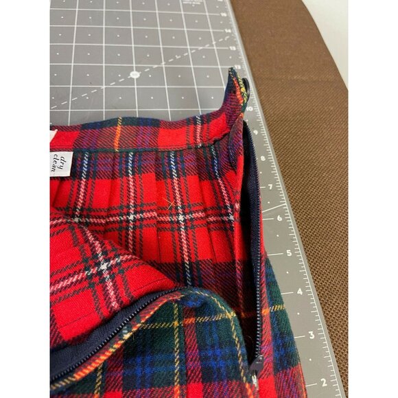Pendleton Boyd Tartan Red & Green Wool Pleated Skirt Size 10 P Made In USA Women - Picture 5 of 5